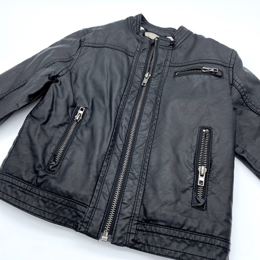 Kids faux leather jacket